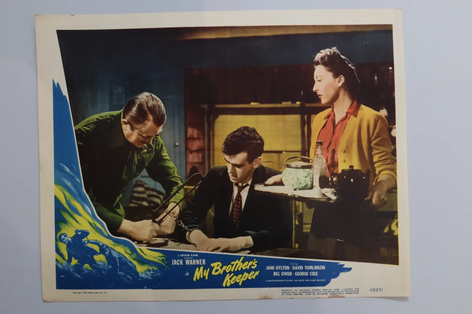My Brothers Keeper 8 US Lobby Cards 1949 Jack Warner, George Cole, изображение 5