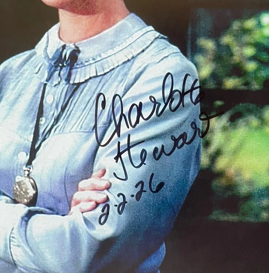 Charlotte Stewart — Charlotte Stewart Authentic Signed 8x10 Photo Autograph Little House On Prairie, изображение 2