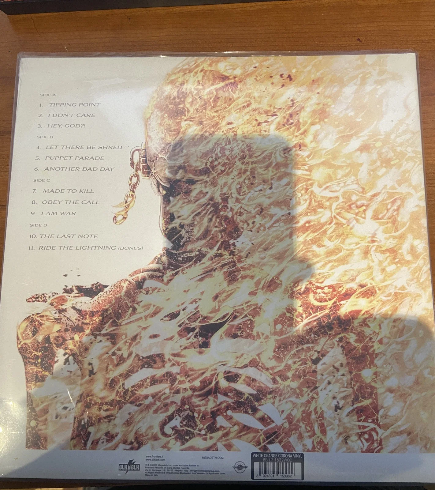 Megadeth - TSL Exclusive- Megadeth Blaze LP - Signed SHIPS NOW!, image 3