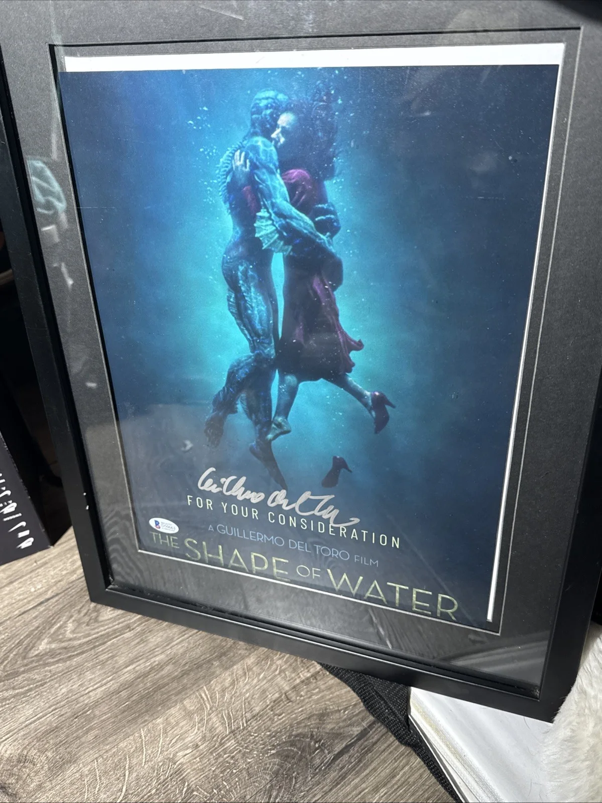 Framed Guillermo Del Toro Signed 12x18 Photo Shape Of Water Authentication, изображение 3