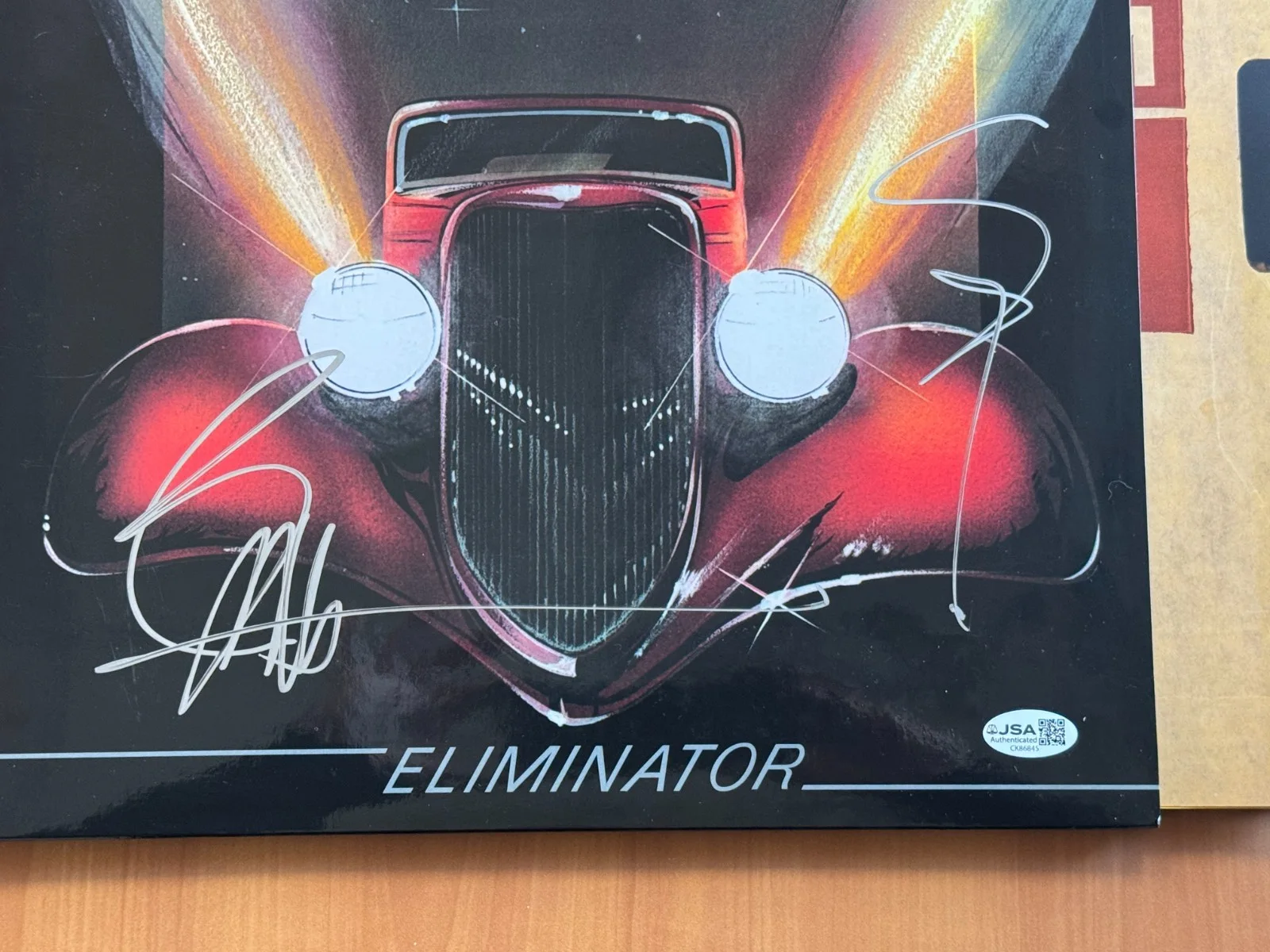 Billy Gibbons ZZ Top Signed Autograph ELIMINATOR Album Record Vinyl JSA COA, изображение 2