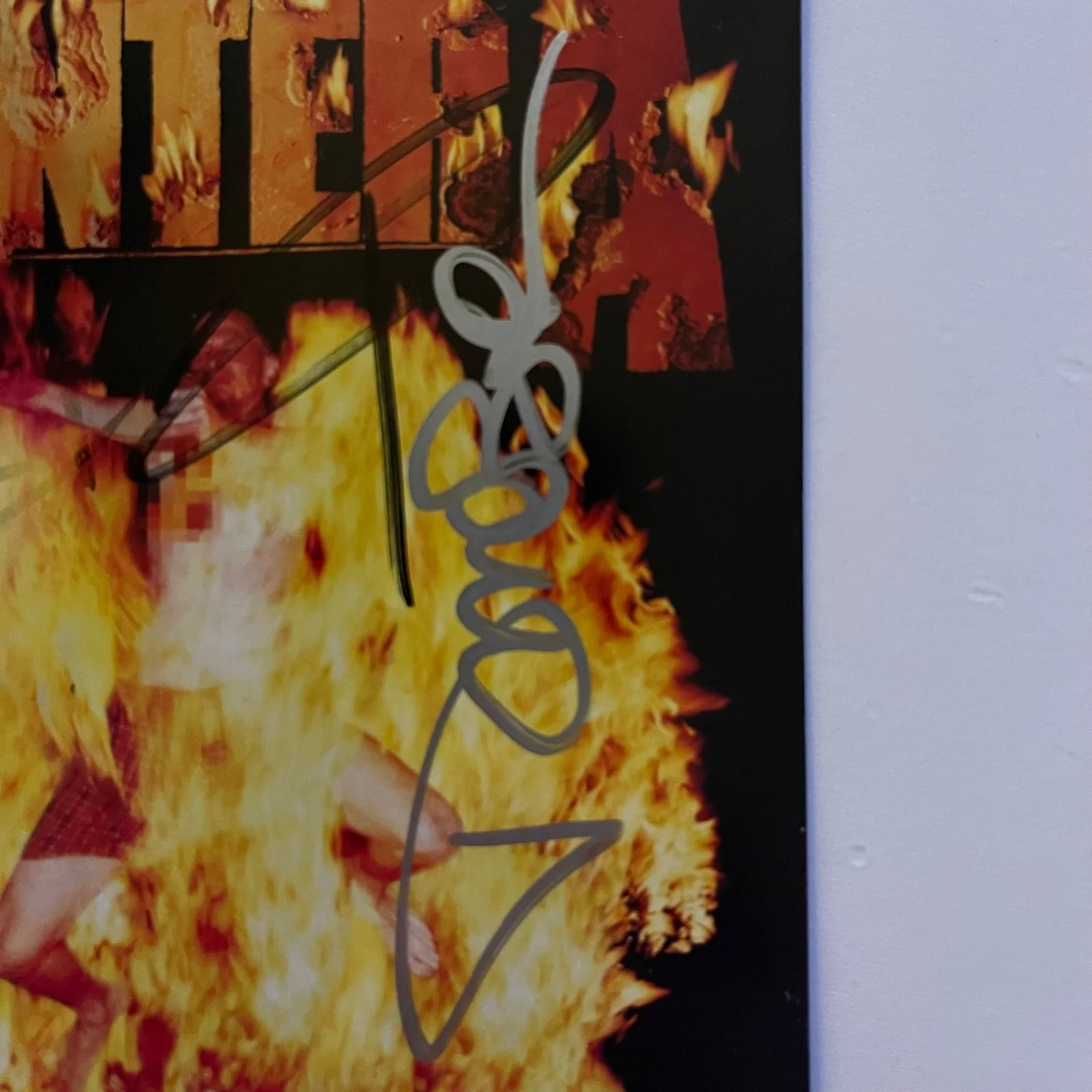 Pantera reiventing the steel cd Dimebag Darrell Autographed signed, image 2