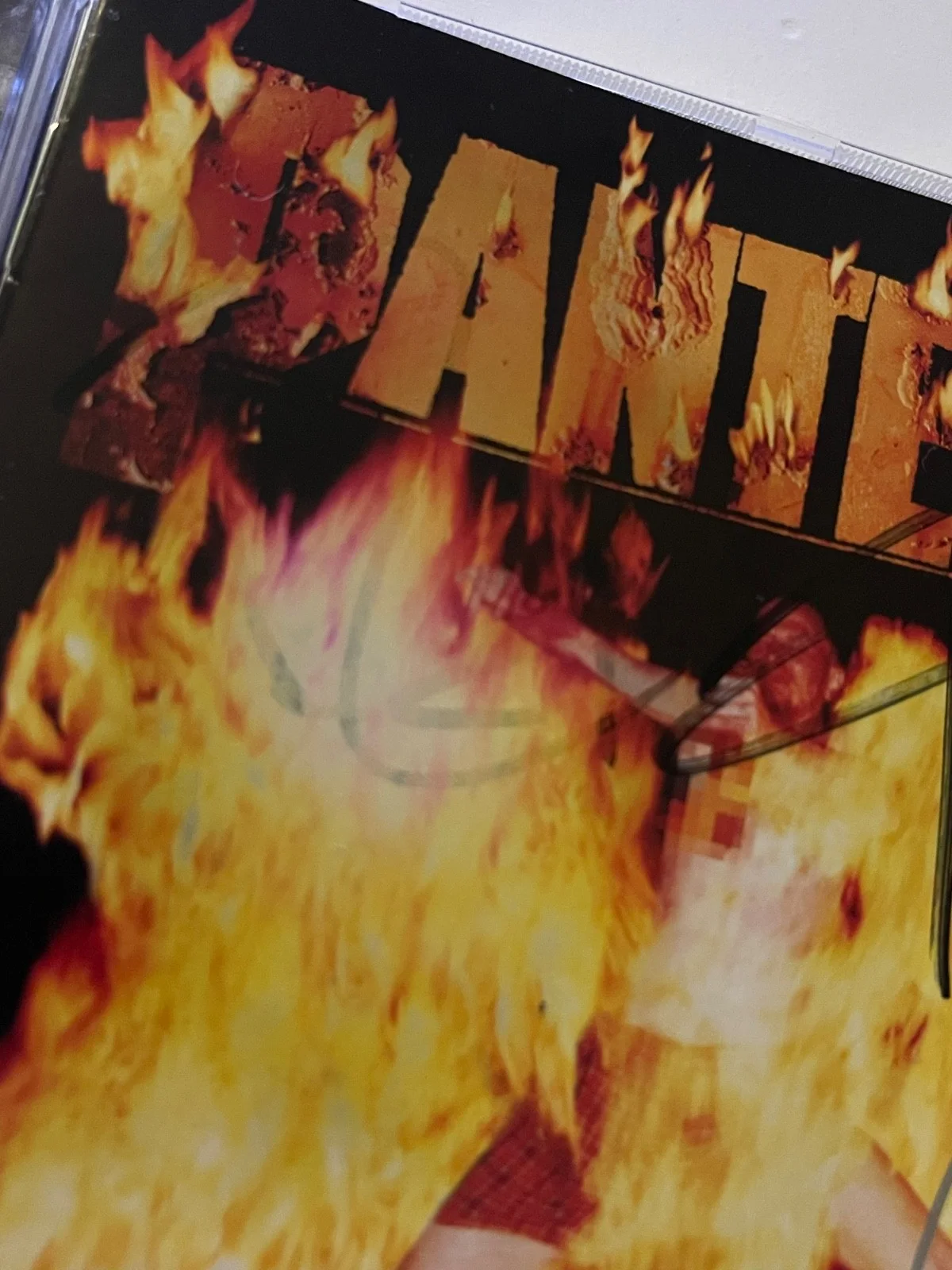 Pantera reiventing the steel cd Dimebag Darrell Autographed signed, image 3