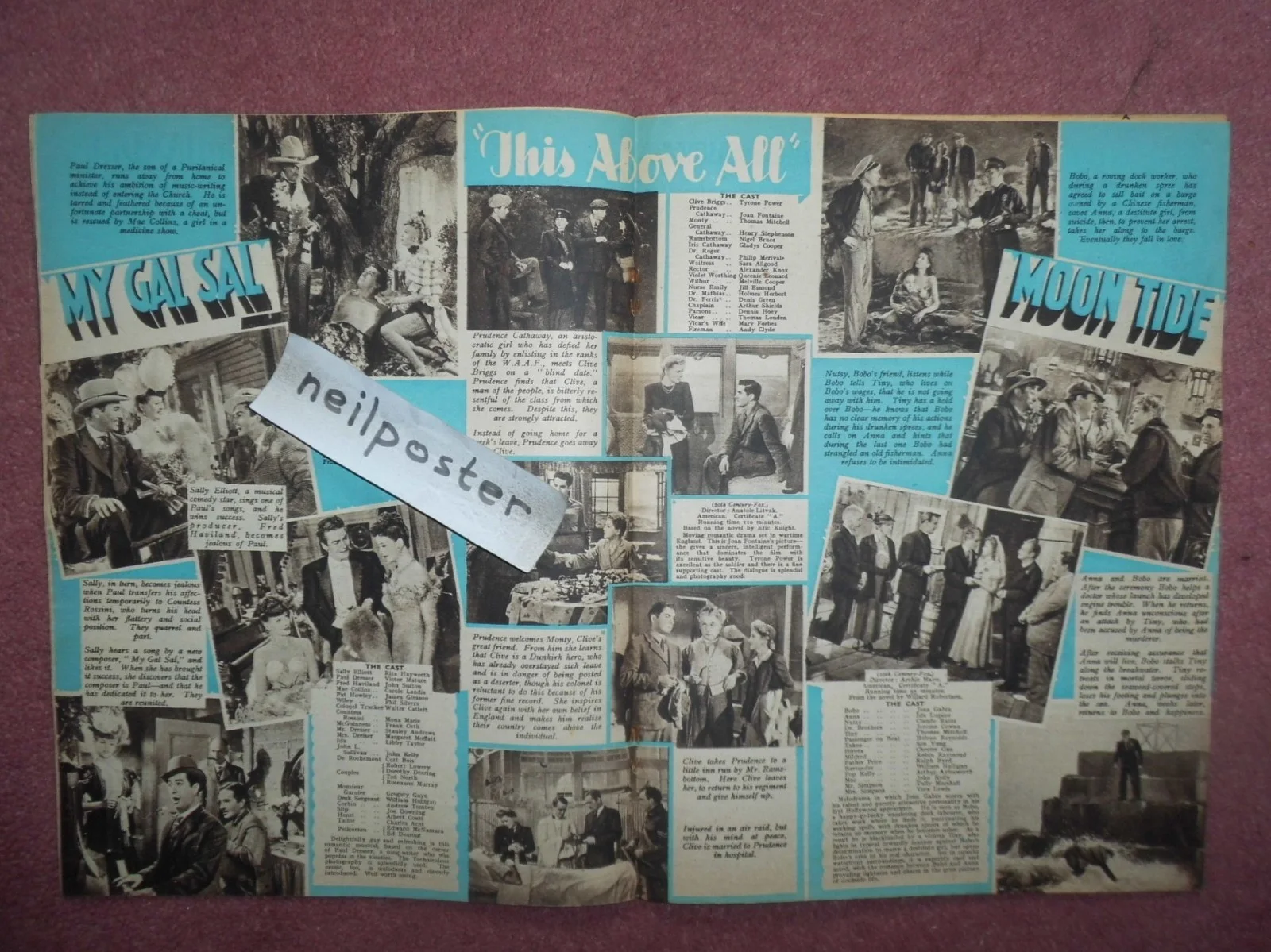 PICTURE SHOW (1942) UK mag JOAN FONTAINE, TYRONE POWER, RITA HAYWORTH, изображение 2