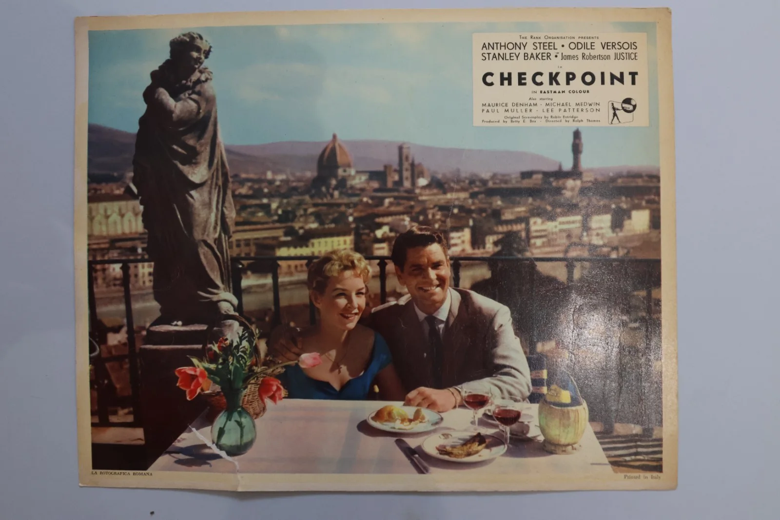 Checkpoint 6 English Lobby Cards 1956 Stanley Baker, James Robertson Justice, image 3