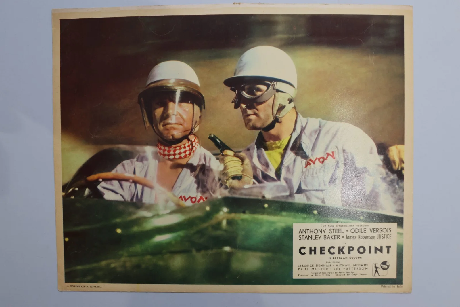 Checkpoint 6 English Lobby Cards 1956 Stanley Baker, James Robertson Justice, image 5