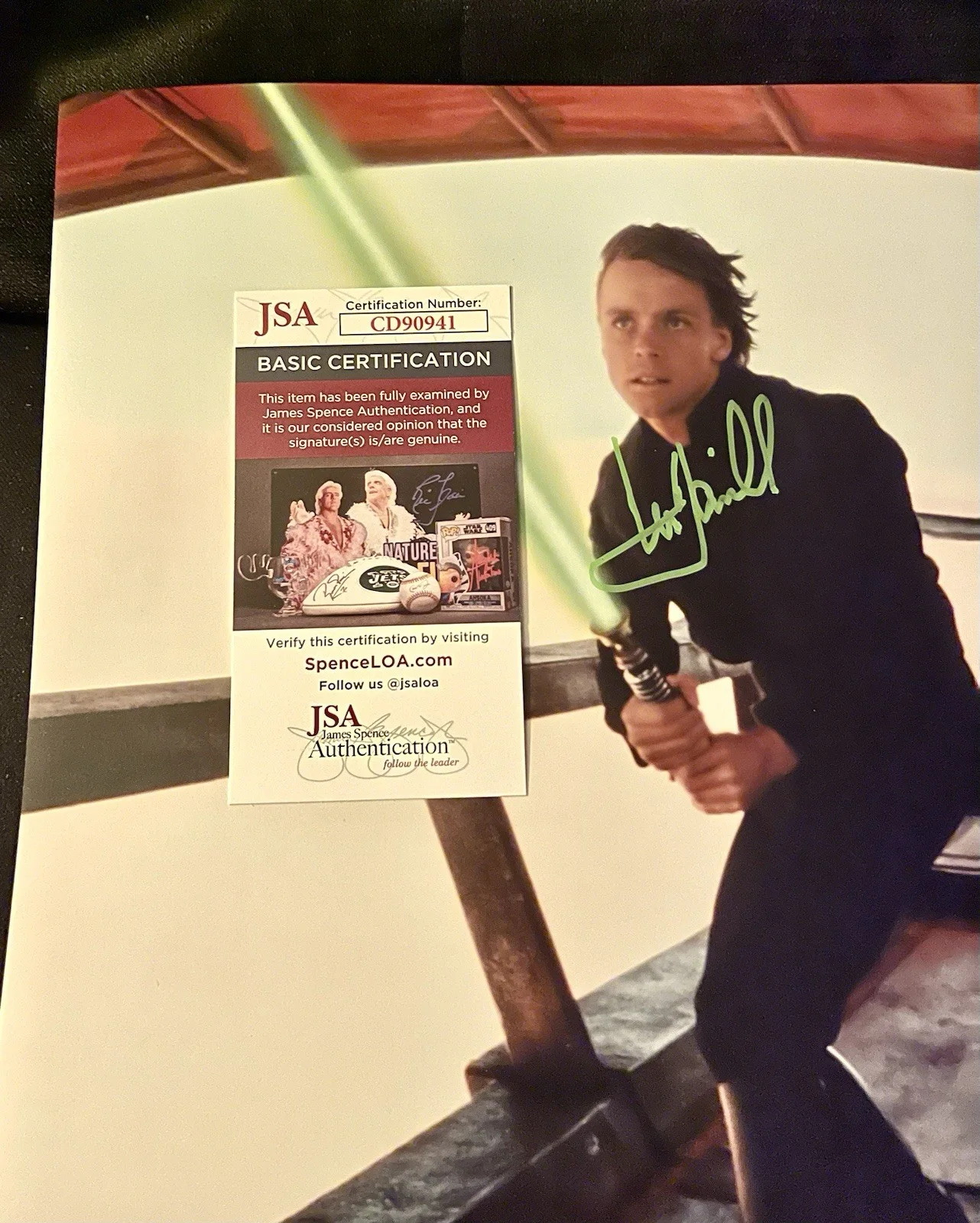MARK HAMILL — MARK HAMILL signed LUKE SKYWALKER 11X14 Star Wars Photo- JSA Official Pix, image 4