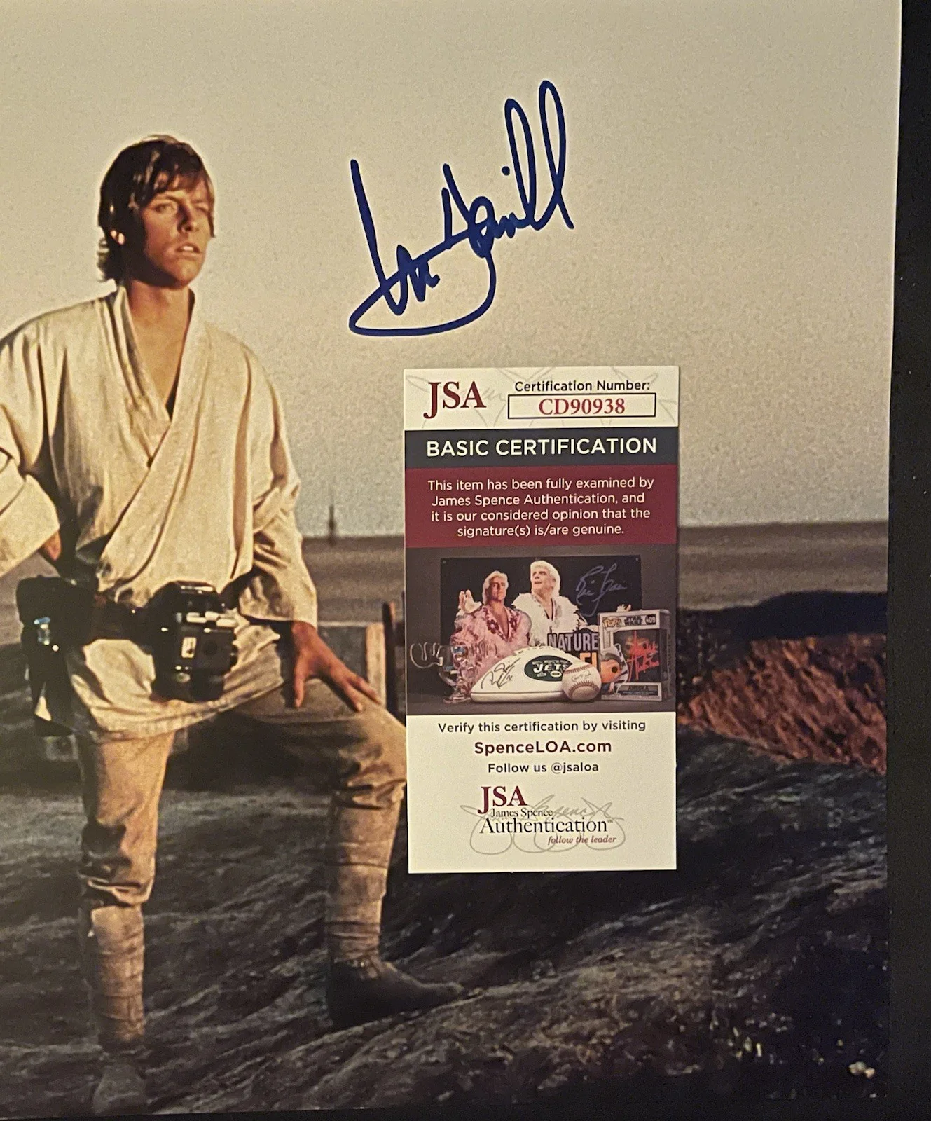 MARK HAMILL — MARK HAMILL SIGNED LUKE SKYWALKER 11X14 Star Wars PhotoJSA Official Pix NEW HOPE, изображение 5