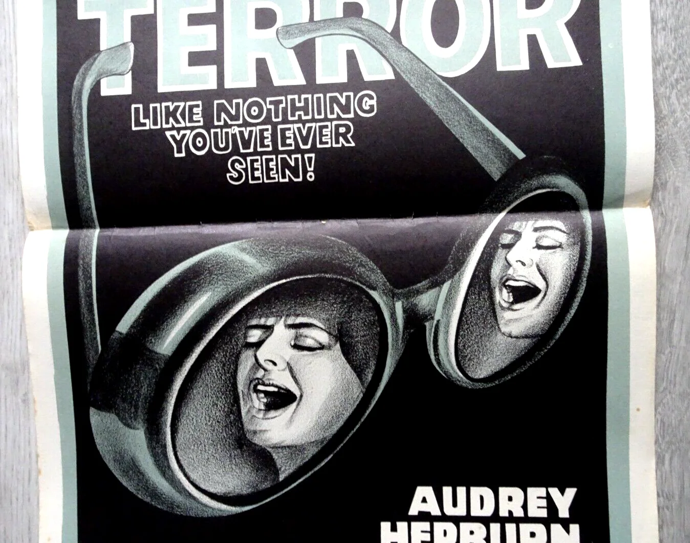 Wait Until Dark Poster Australian Daybill Audrey Hepburn Richard Creena, image 3