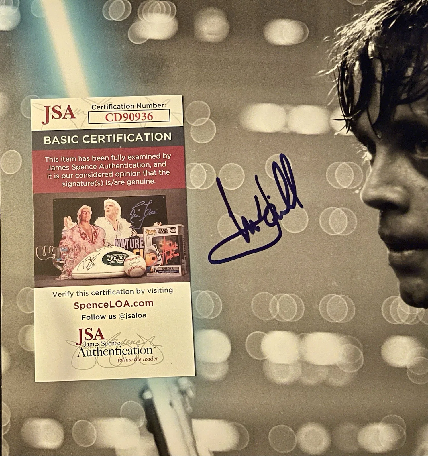 MARK HAMILL — MARK HAMILL signed LUKE SKYWALKER 11X14 Star Wars Photo- JSA Official Pix EMPIRE, изображение 5