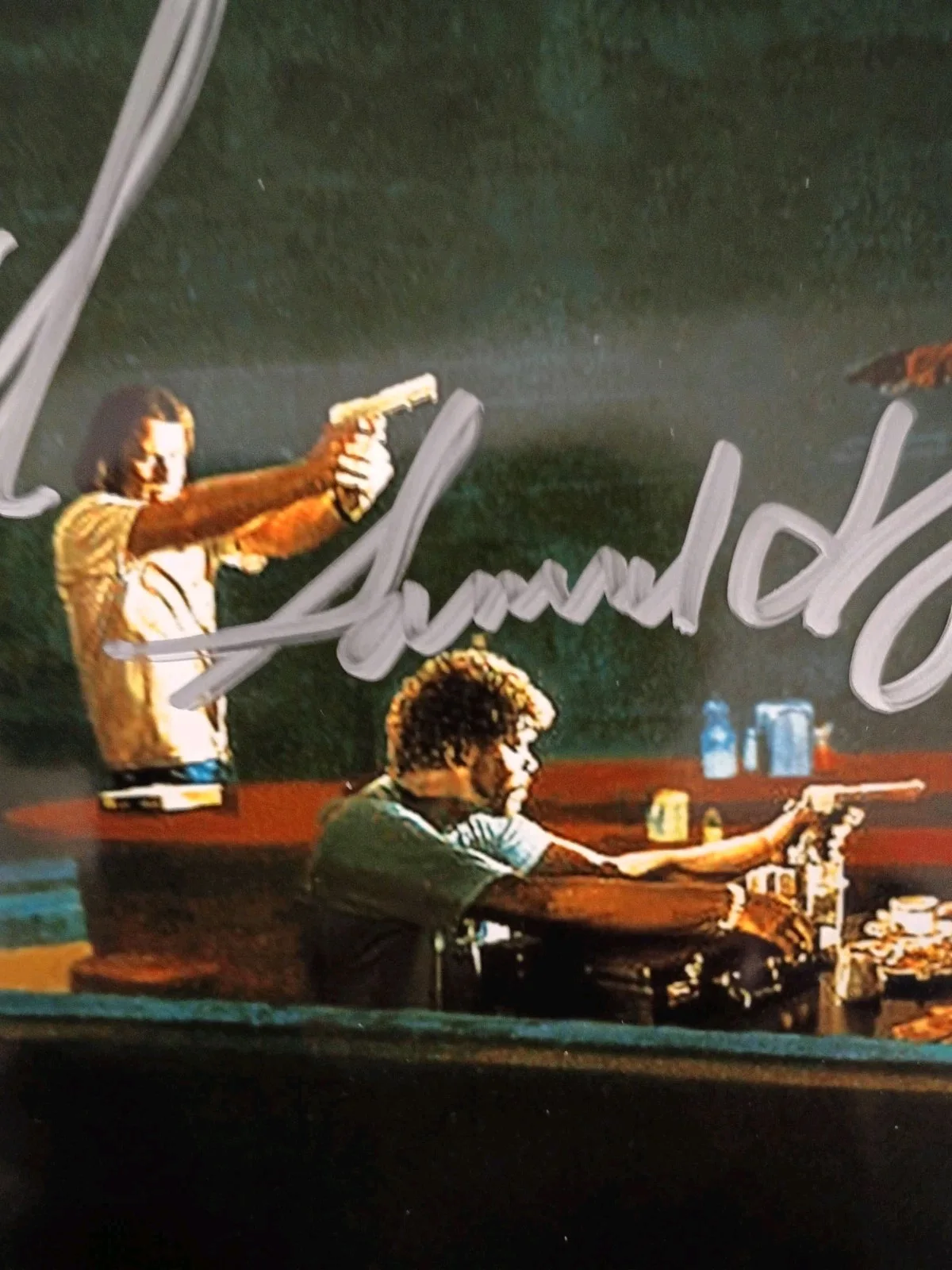 Samuel L Jackson John Travolta — Pulp Fiction John Travolta Samuel L Jackson Signed 8x10 COA W/ Matching Sticker, image 2