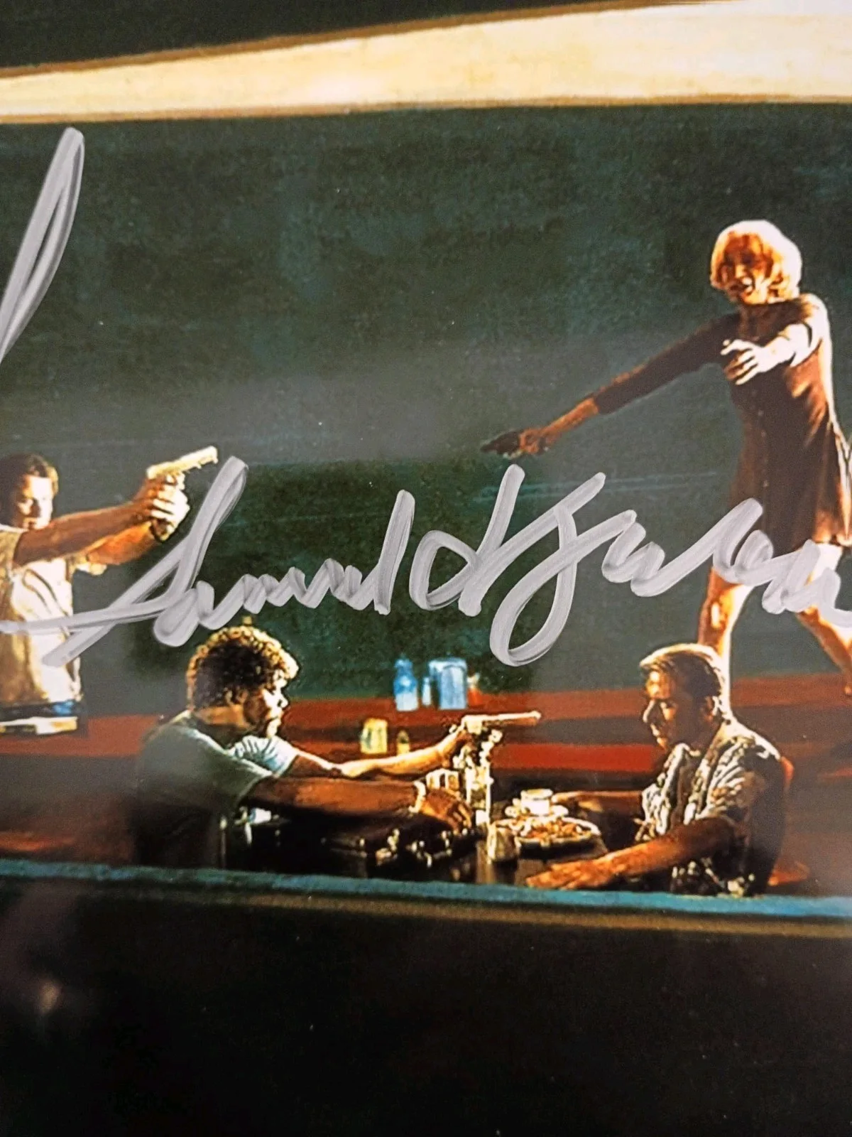 Samuel L Jackson John Travolta — Pulp Fiction John Travolta Samuel L Jackson Signed 8x10 COA W/ Matching Sticker, image 4