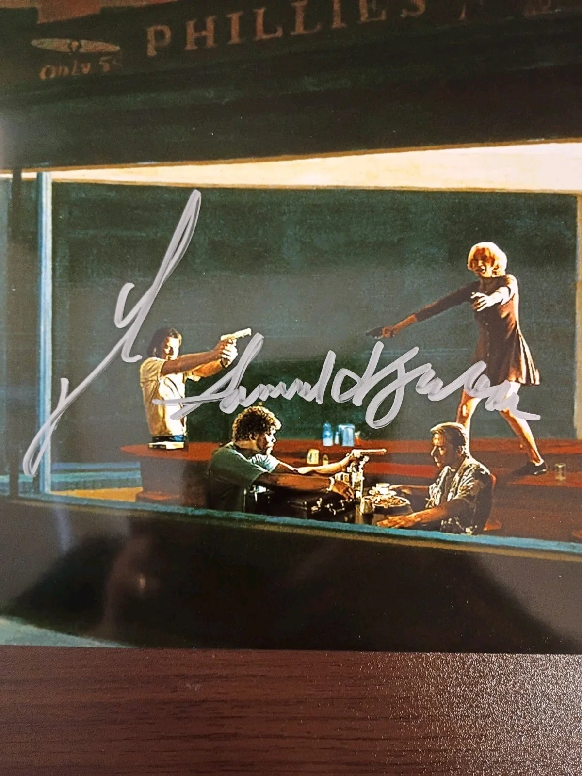 Samuel L Jackson John Travolta — Pulp Fiction John Travolta Samuel L Jackson Signed 8x10 COA W/ Matching Sticker, image 5