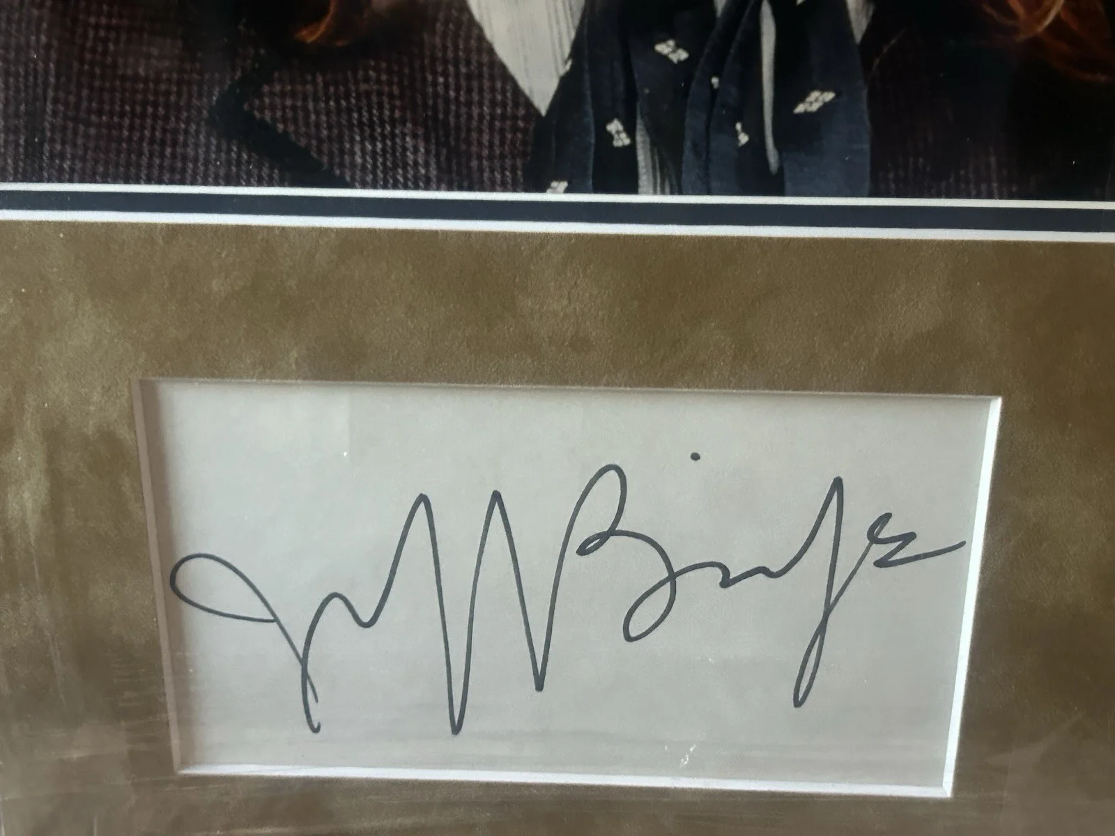 Jeff Bridges Framed Photo and Autograph COA, image 2