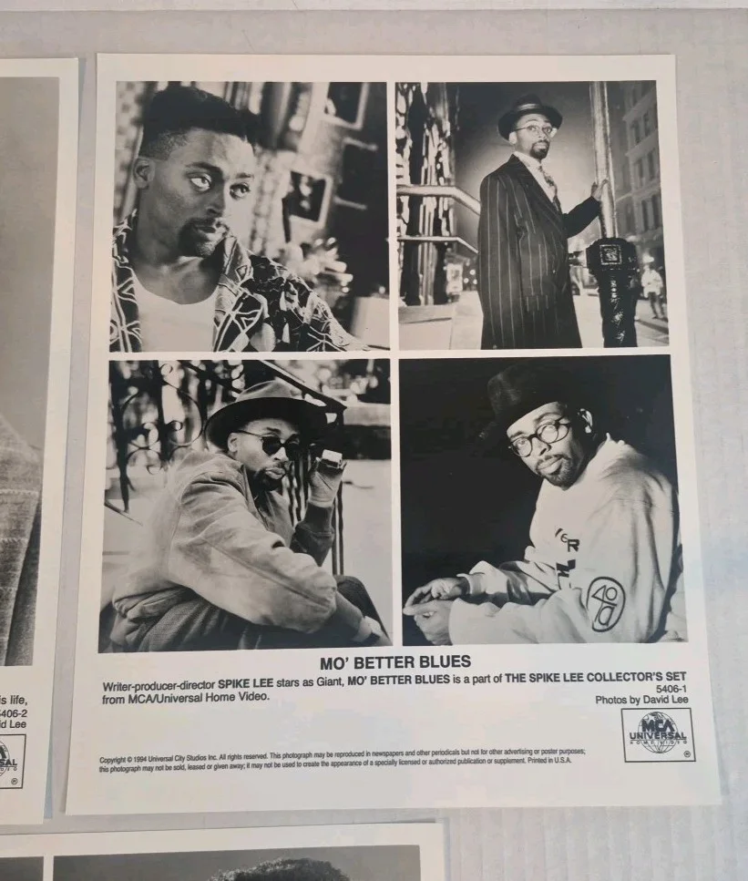 3-1994 MO' BETTER BLUES 8 X 10 B & W Press Photos Denzel Washington Spike Lee, image 4