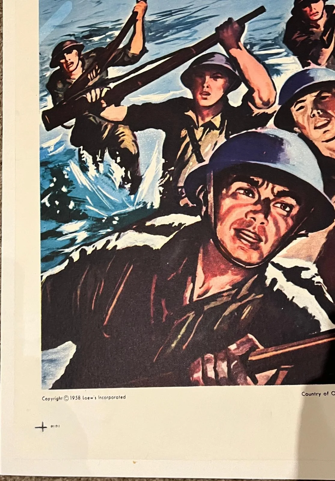Dunkirk US 1 Sheet 1958 LINEN BACKED 27x41" Original Vintage Film Poster, изображение 2