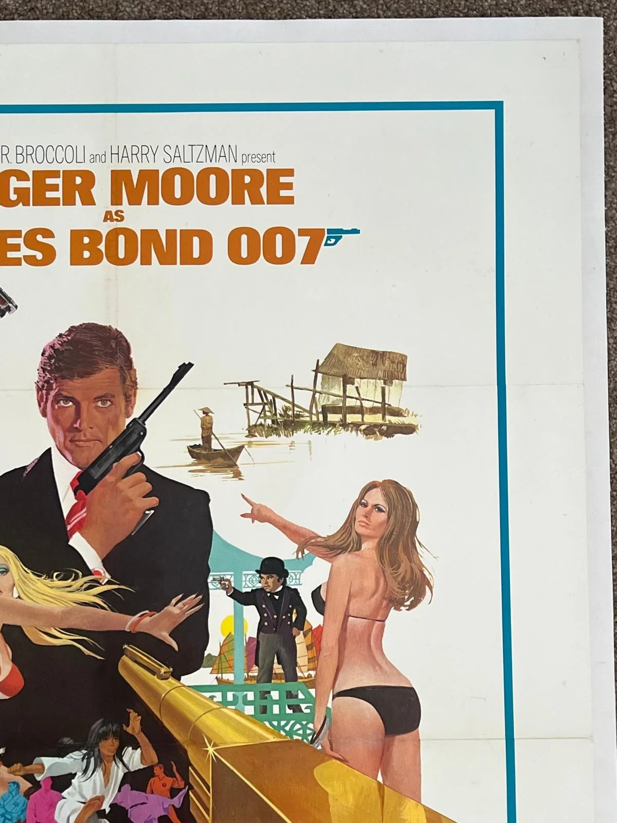 The Man With The Golden Gun West Hemi US 1 Sheet 1974 Robert McGinnis Film Poste, изображение 3