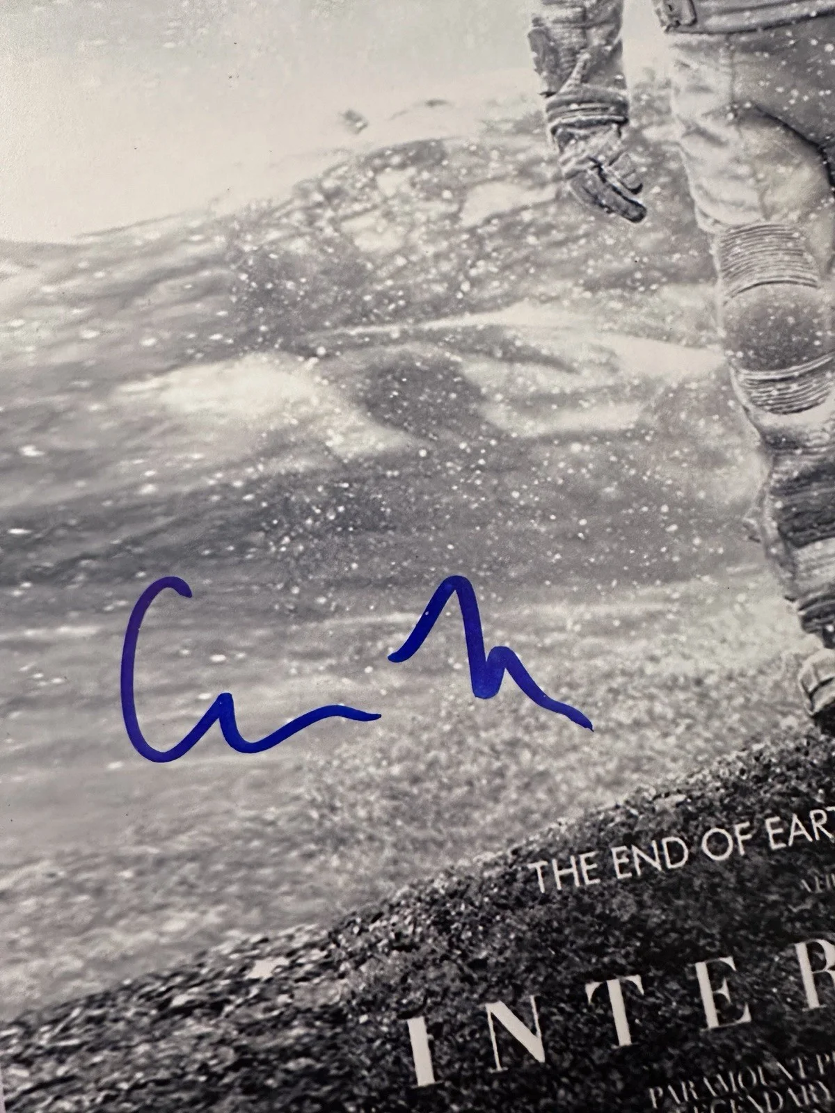 Interstellar 11x14 Poster Signed Christopher Nolan Beckett Certified, image 2