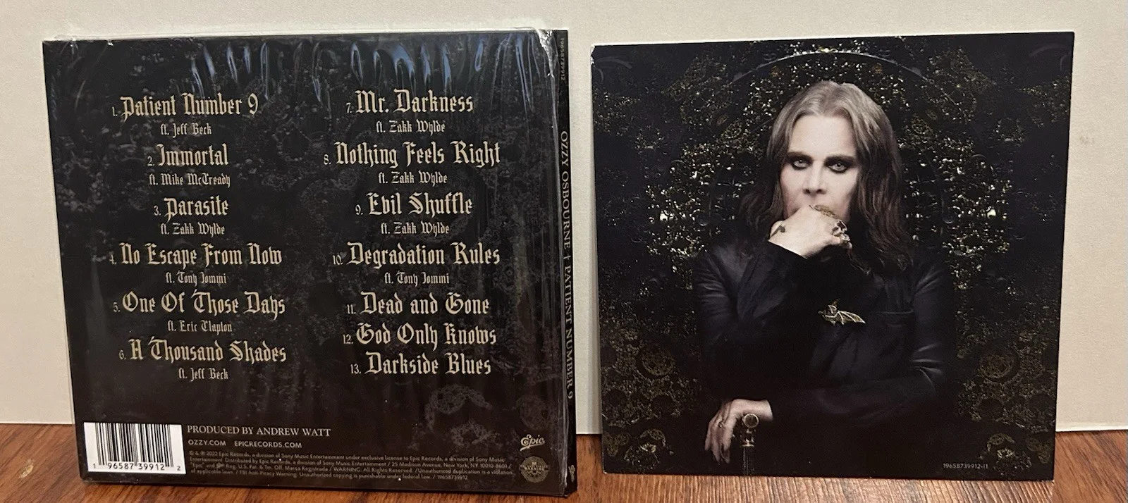 OZZY OSBOURNE SIGNED PATIENT NUMBER 9 ART CARD + CD S, image 4