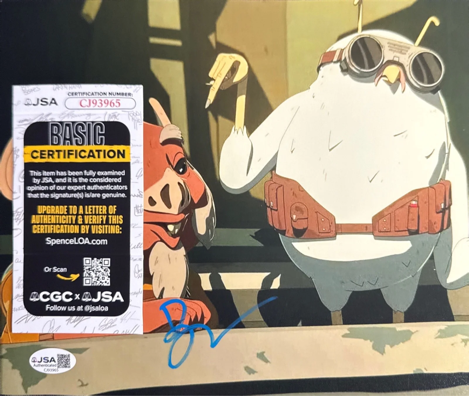 Bobby Moynihan — Bobby Moynihan Signed 8x10 Star Wars Resistance Photo JSA CJ93965, image 2