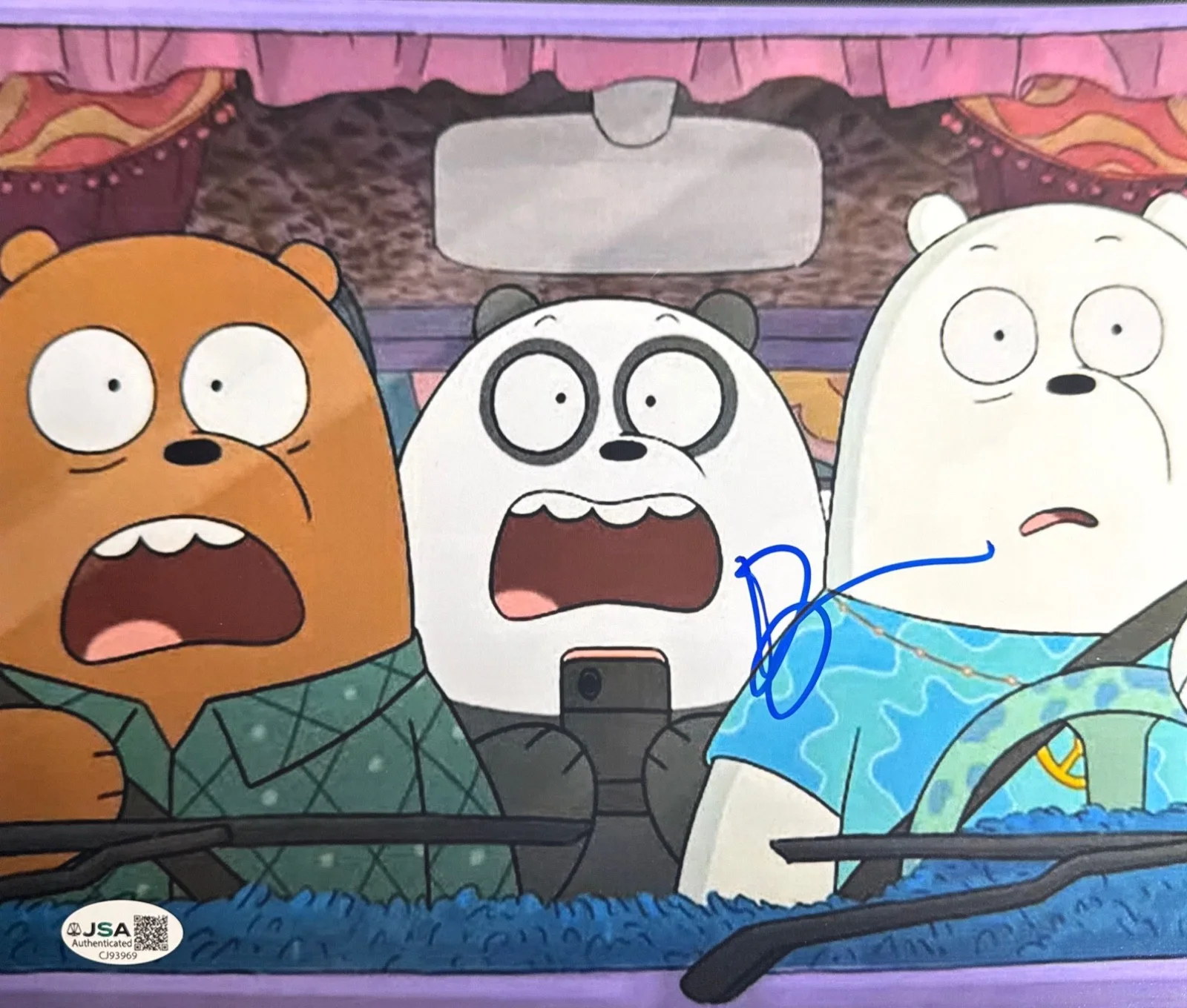 Bobby Moynihan — Bobby Moynihan Signed 8x10 We Bare Bears Photo JSA CJ93969