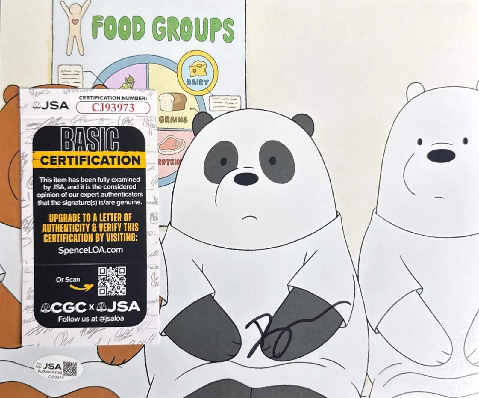 Bobby Moynihan — Bobby Moynihan Signed 8x10 We Bare Bears Photo JSA CJ93973, изображение 2