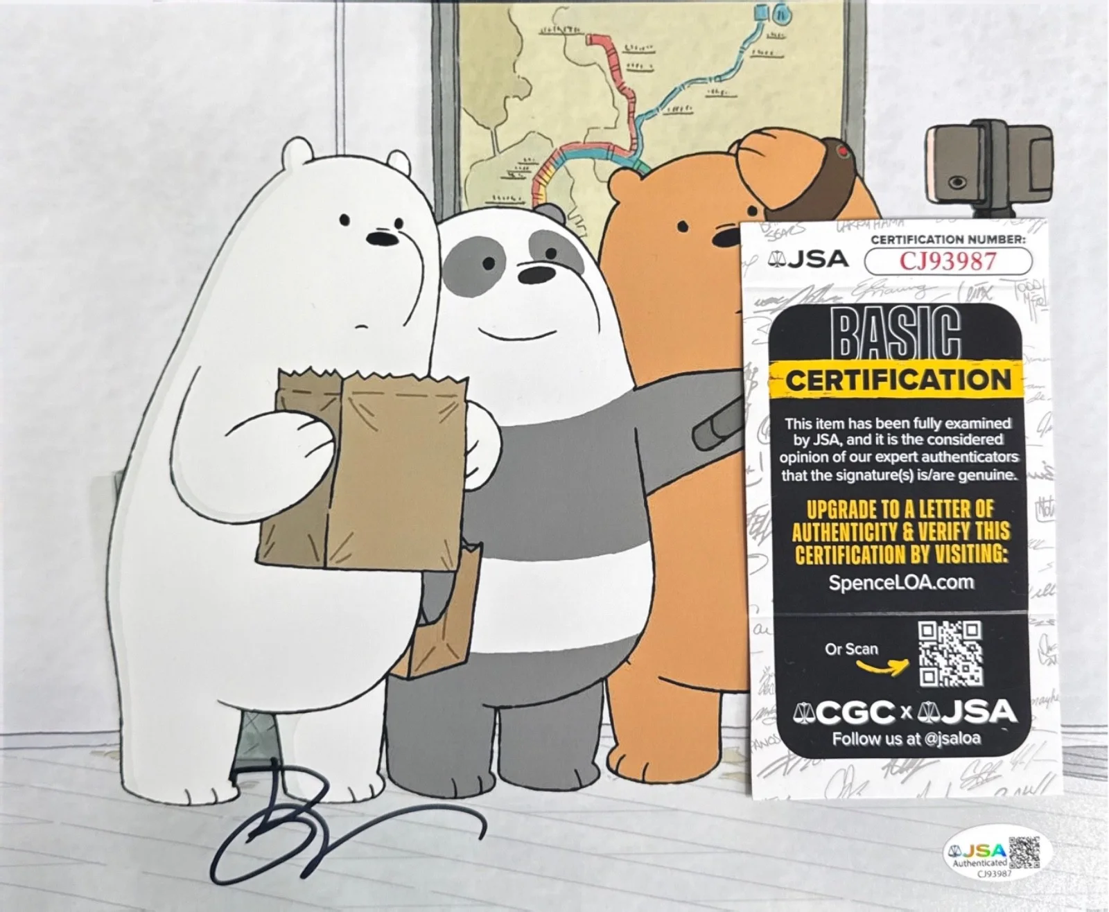Bobby Moynihan — Bobby Moynihan Signed 8x10 We Bare Bears Photo JSA CJ93987, image 2