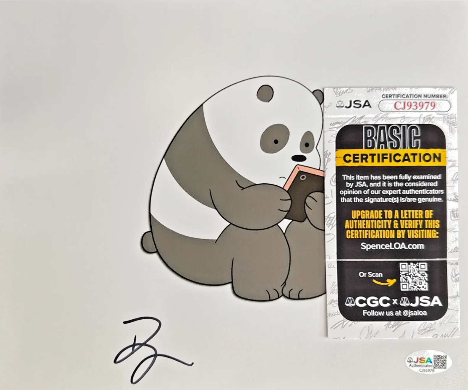 Bobby Moynihan — Bobby Moynihan Signed 8x10 We Bare Bears Photo JSA CJ93979, изображение 2