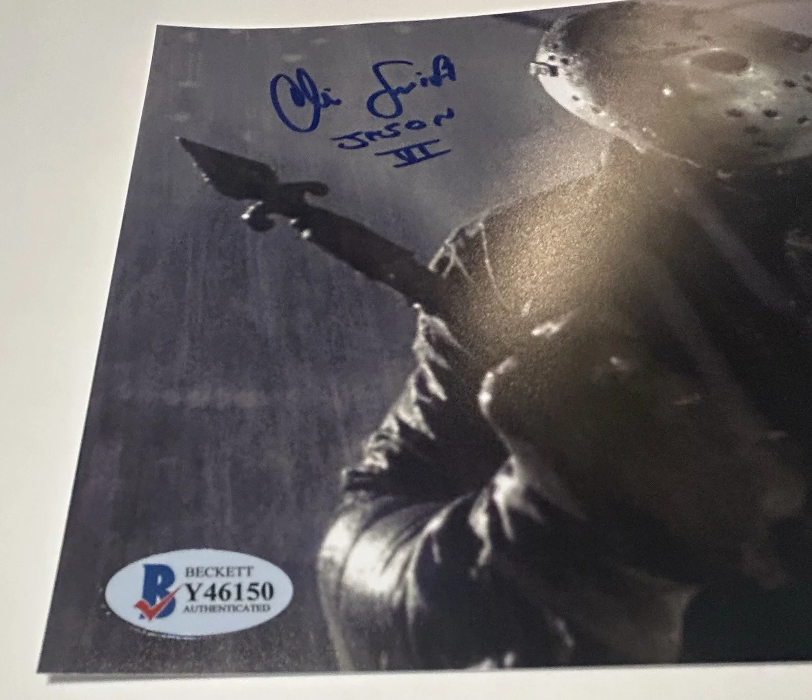 CHRISTOPHER SWIFT SIGNED FRIDAY THE 13 PART VI JASON 8x10 PHOTO EE BECKETT BAS, image 2