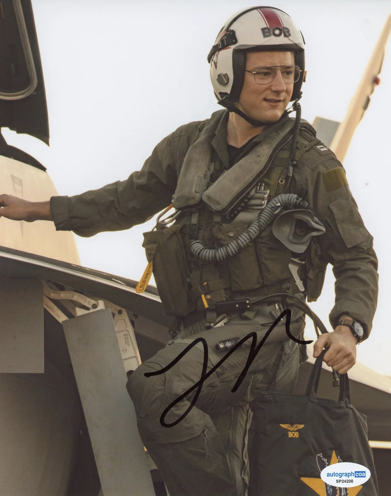 Lewis Pullman — Lewis Pullman Signed Autographed TOP GUN MAVERICK 'BOB' 8x10 Photo PROOF ACOA B, image 2