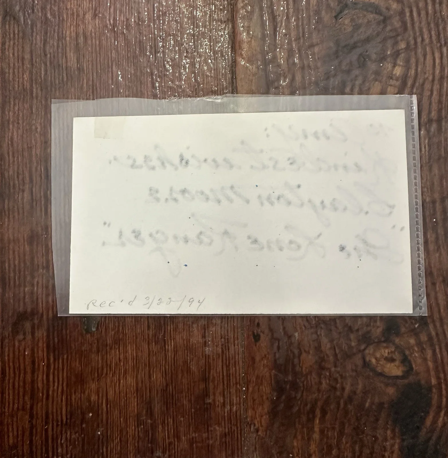 Clayton Moore — The Lone Ranger Clayton Moore Autograph Signed 3x5 Index Card No COA, изображение 2