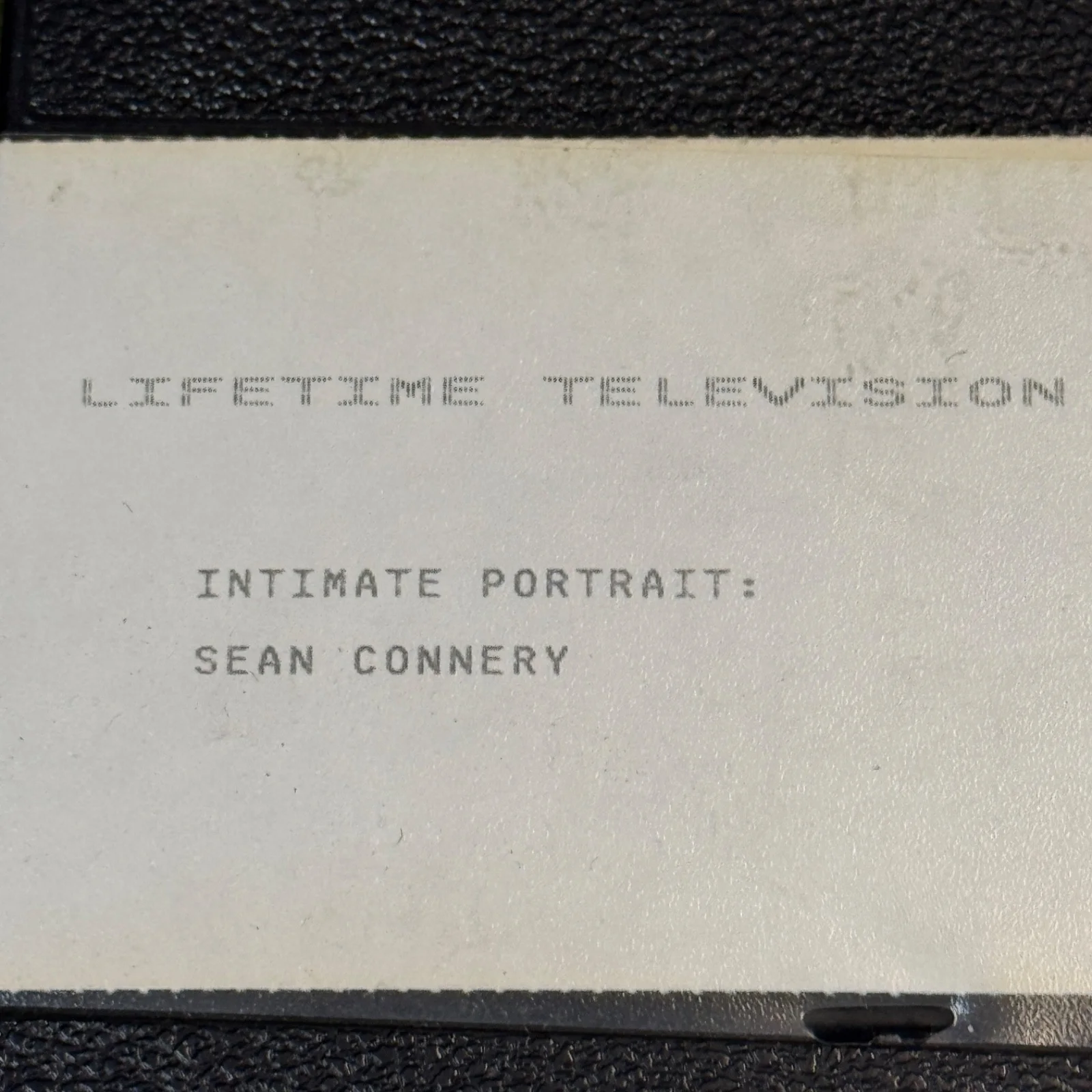 Sean Connery - VHS - Lifetime Home Video Intimate Portrait, image 2