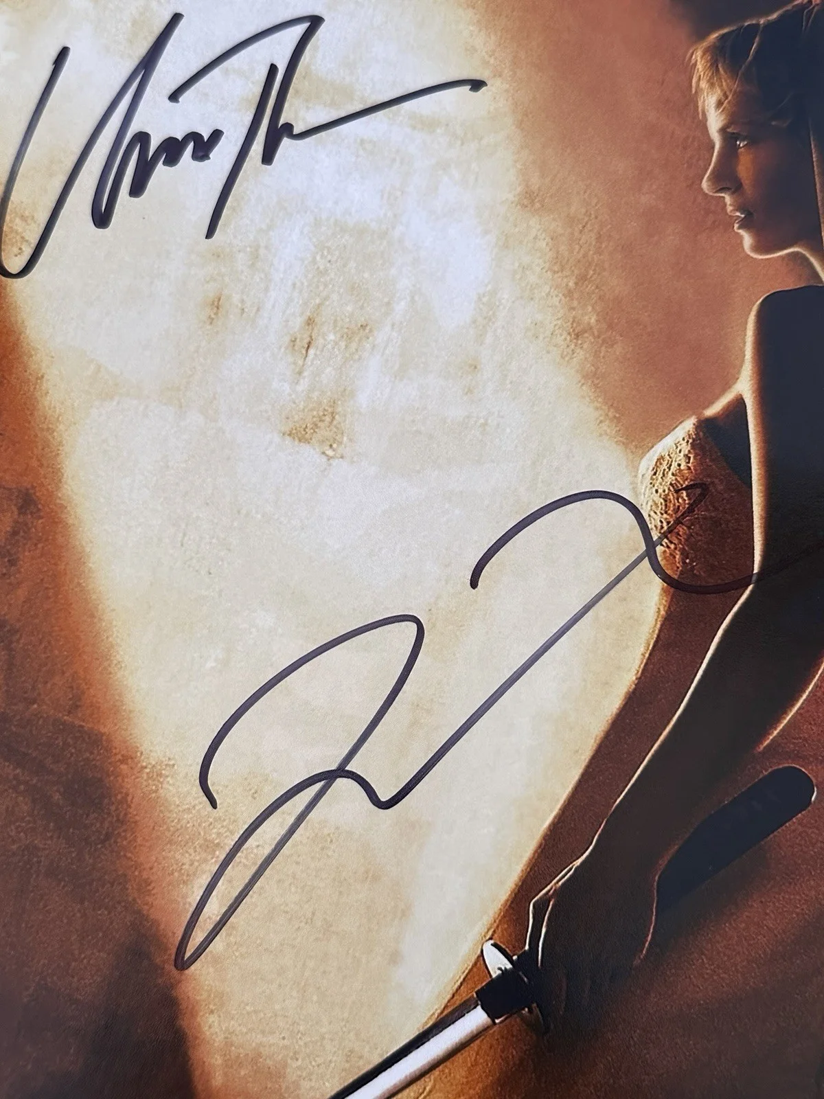 Kill Bill Vol 2 12x18” Movie Poster Signed Quentin Tarantino Uma Thurman Beckett, изображение 2