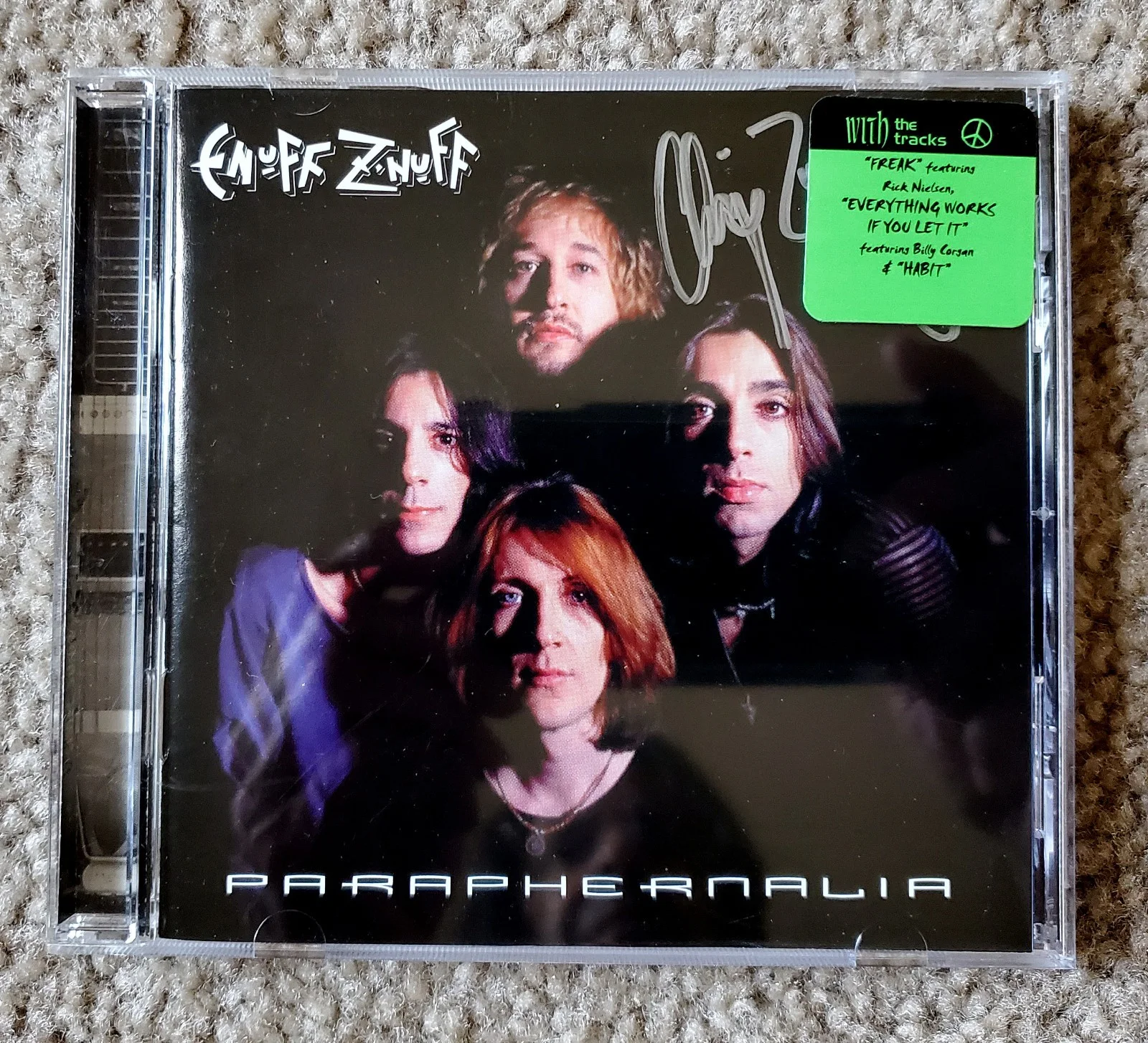 Enuff Z Nuff Autographed Paraphernalia CD – Chip Z Nuff, image 2