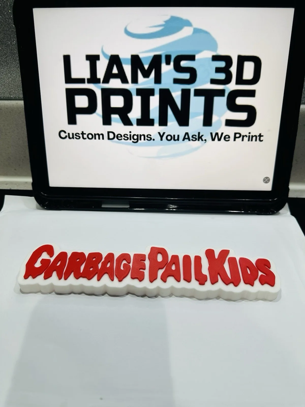 Decorative Garbage Pail Kids logo Sign Display TV Trading Cards Toys, изображение 2