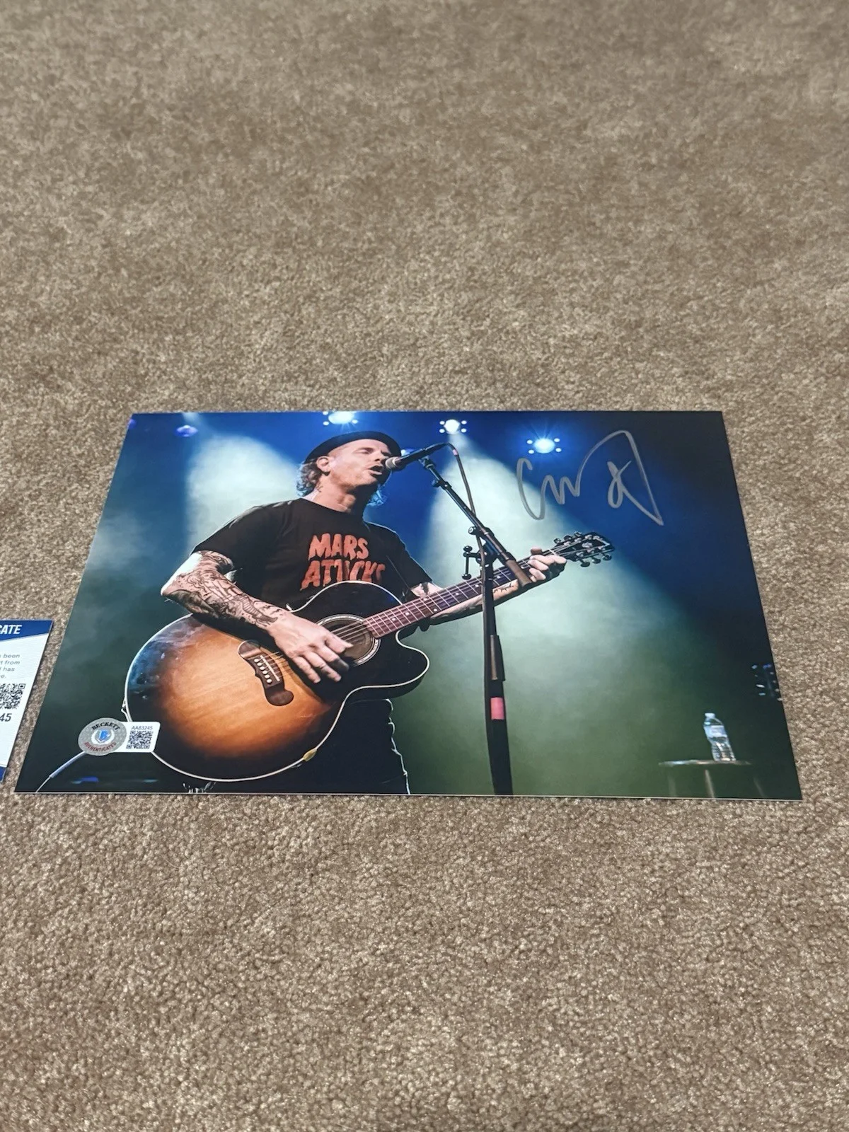 Corey Taylor Signed 8x10 Photo Beckett BAS COA Authentic Slipknot Autograph, изображение 2