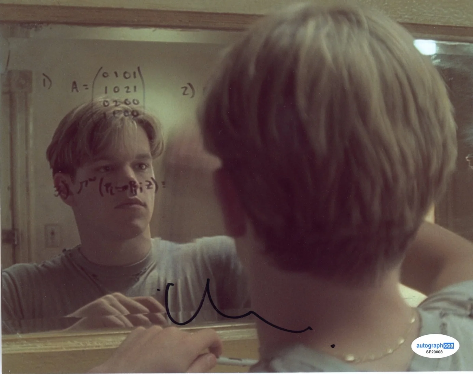 Matt Damon — Matt Damon Signed Autograph "Good Will Hunting" 8x10 Photo Actor ACOA COA, image 2