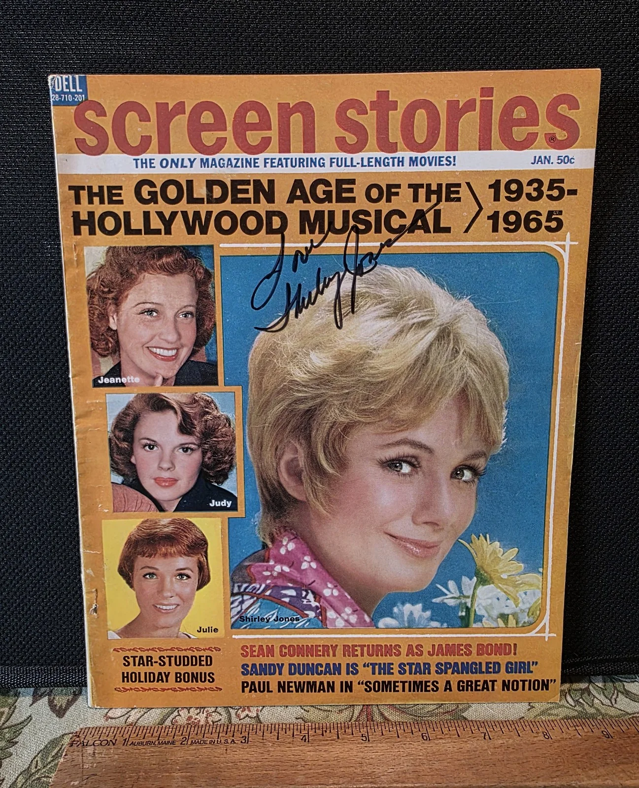 Shirley Jones — Vintage Shirley Jones Signed Screen Stories Magazine Jan 1972 Partridge Family