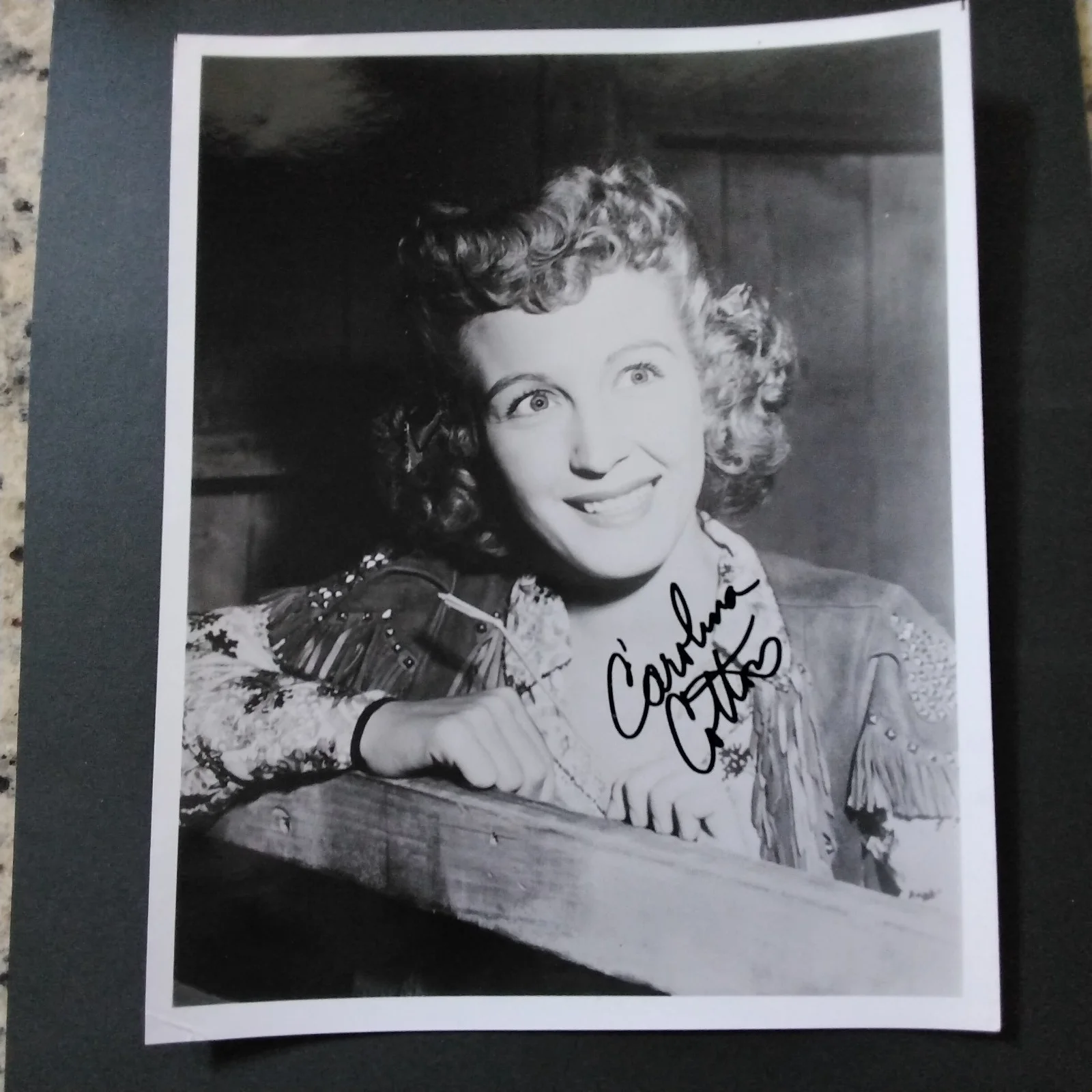 Carolina Cotton SIGNED Photo 40s Film Actress Yodeling Blonde Bombshell Westerns, изображение 2