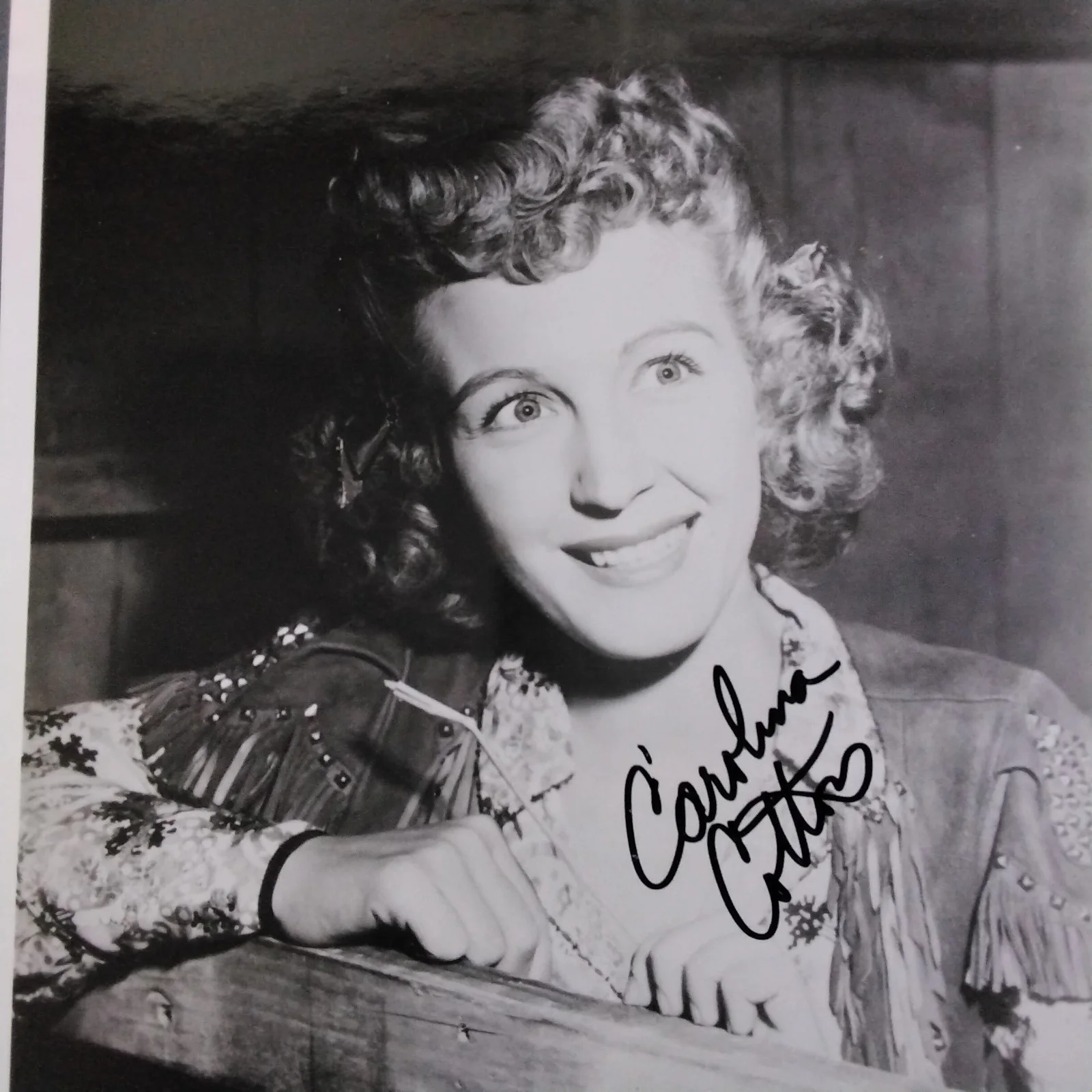 Carolina Cotton SIGNED Photo 40s Film Actress Yodeling Blonde Bombshell Westerns, изображение 3