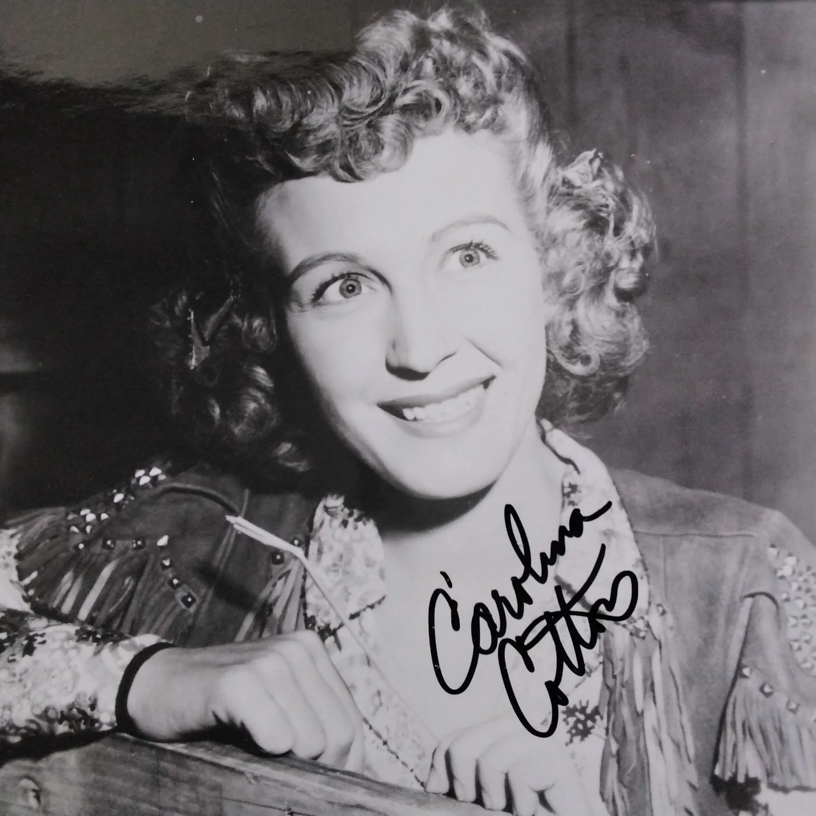 Carolina Cotton SIGNED Photo 40s Film Actress Yodeling Blonde Bombshell Westerns, изображение 4