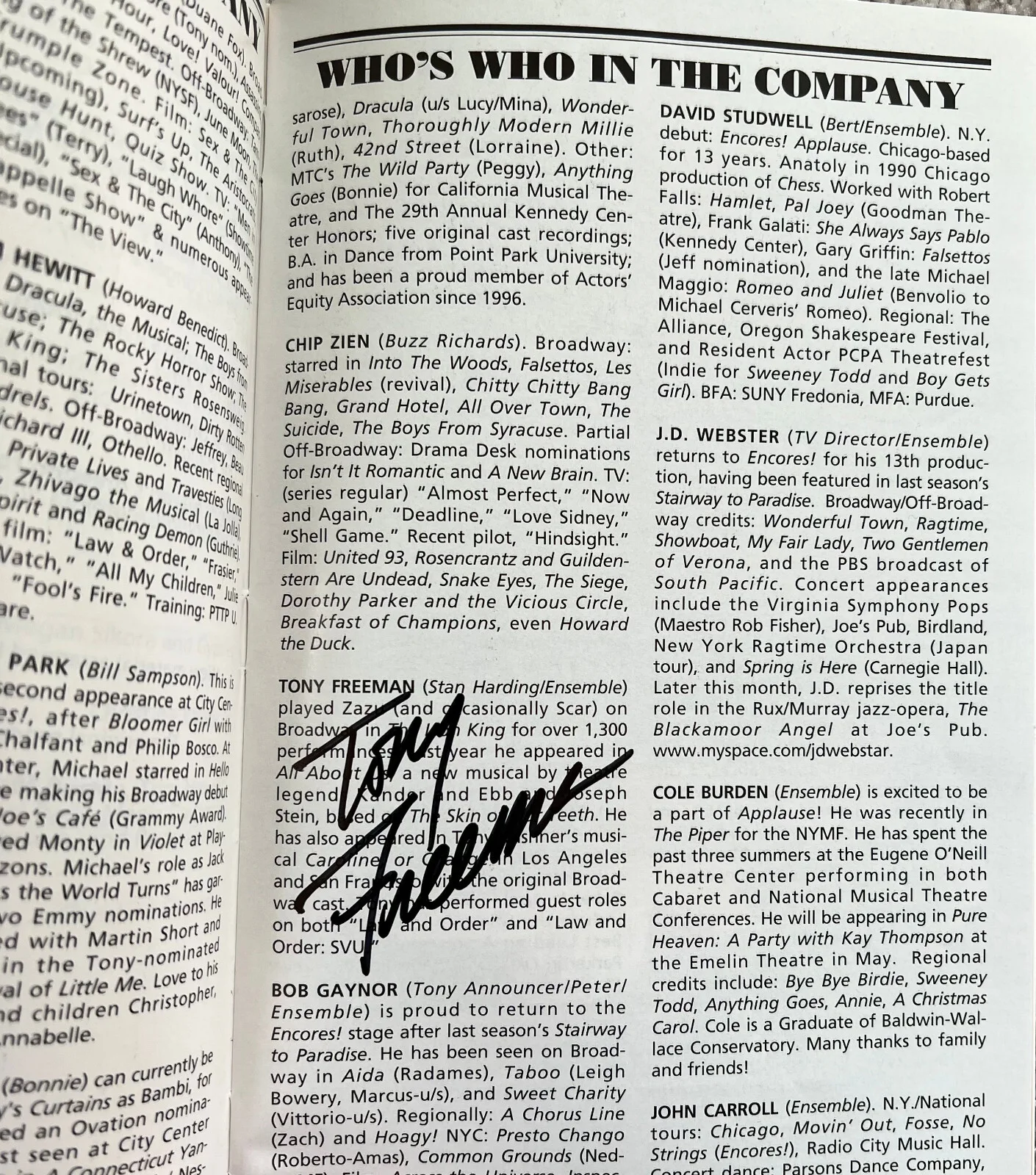 Applause Signed In Person Broadway Playbill - Kate Burton, image 5