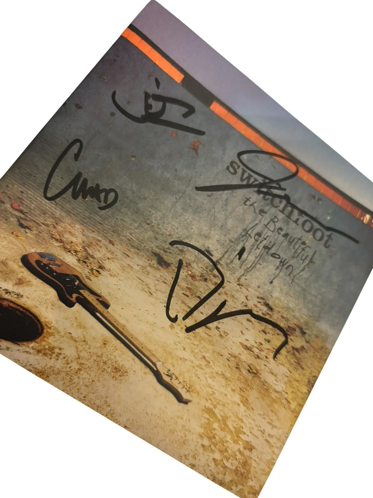 SWITCHFOOT SIGNED AUTOGRAPH x4 THE BEAUTIFUL LETDOWN FRAMED CD JON FOREMAN +3, image 4