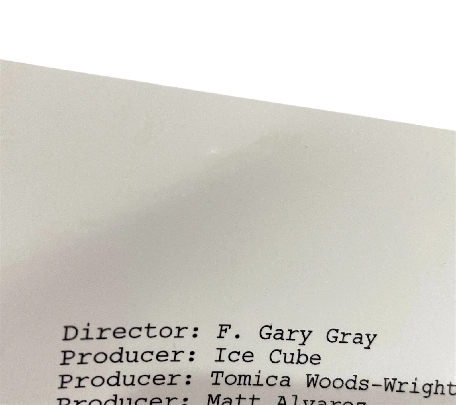 O’Shea Jackson Signed Autographed Straight Outta Compton Full Movie Script ACOA, image 2