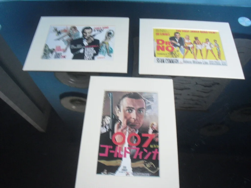 7 Mounted James Bond Prints, image 2