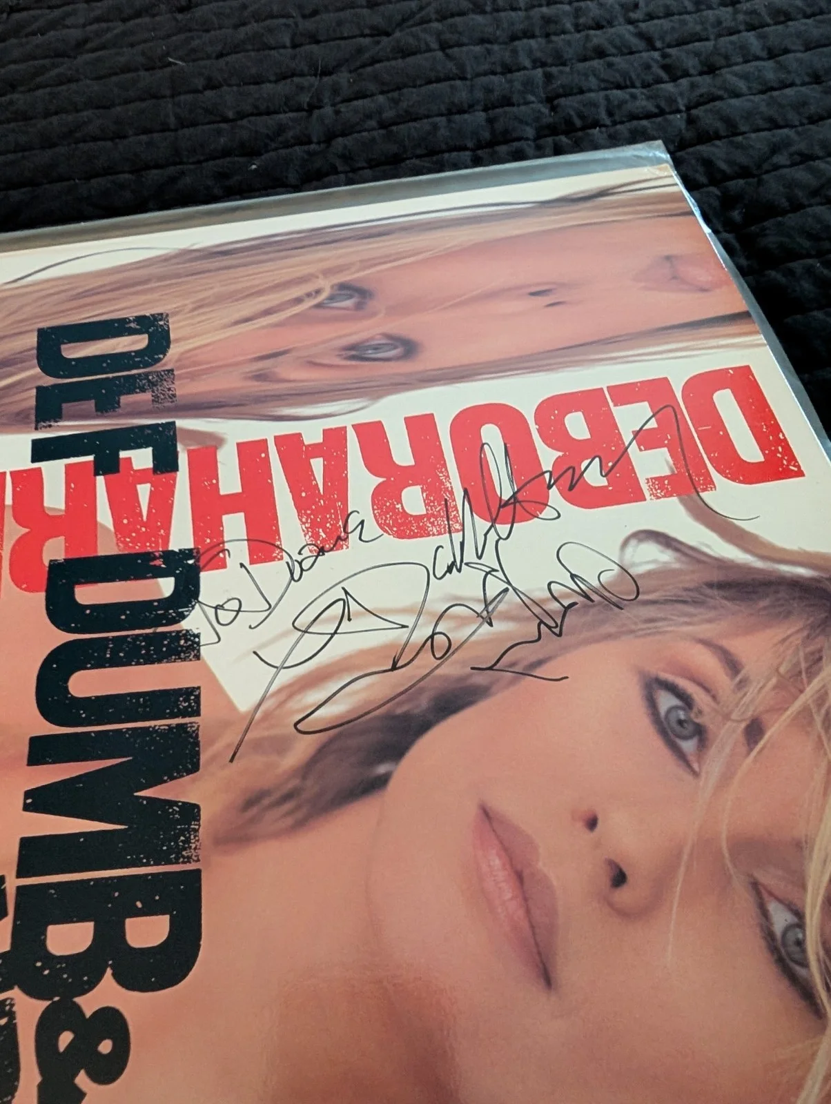 Debbie Harry Def Dumb And Blonde Promo Stamped Vinyl Signed By Debbie., image 2