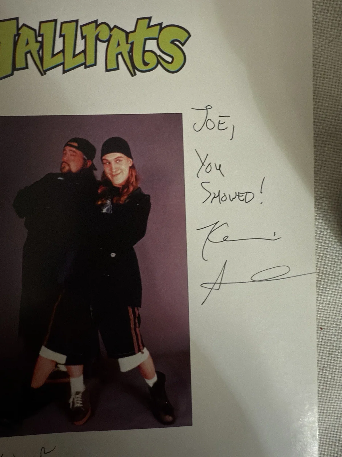 Ben Affleck — Mallrats 1995 Companion Book SIGNED by Kevin Smith Ben Affleck Joey Lauren Adams, изображение 5