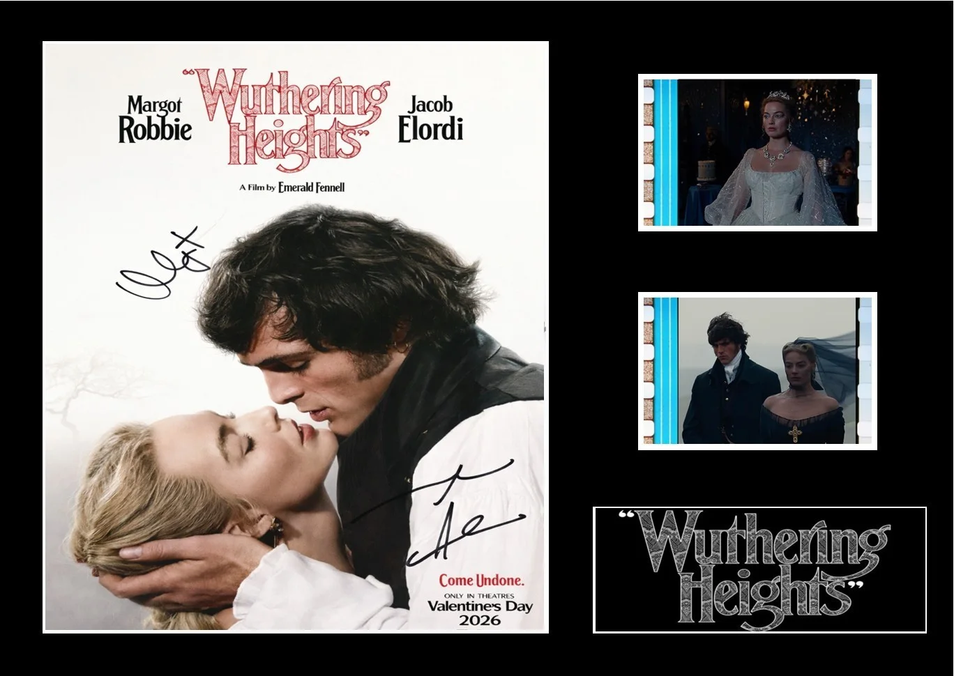 Wuthering Heights Film Cell Signed Stunning Display Margot Robbie With COA, изображение 3