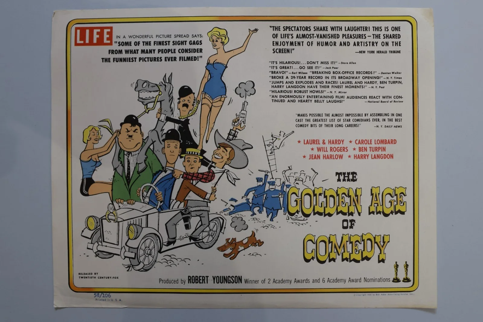 Golden age of Comedy US Lobby Card set 1958 Laurel & Hardy, изображение 2