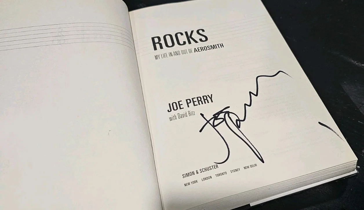 Collection Of Aerosmith Books AUTOGRAPHED Joe Perry Rocks, Joey Kramer Hit Hard, изображение 3